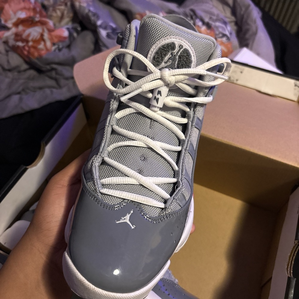 Jordan 6 Rings Cool Grey and White Sneakers